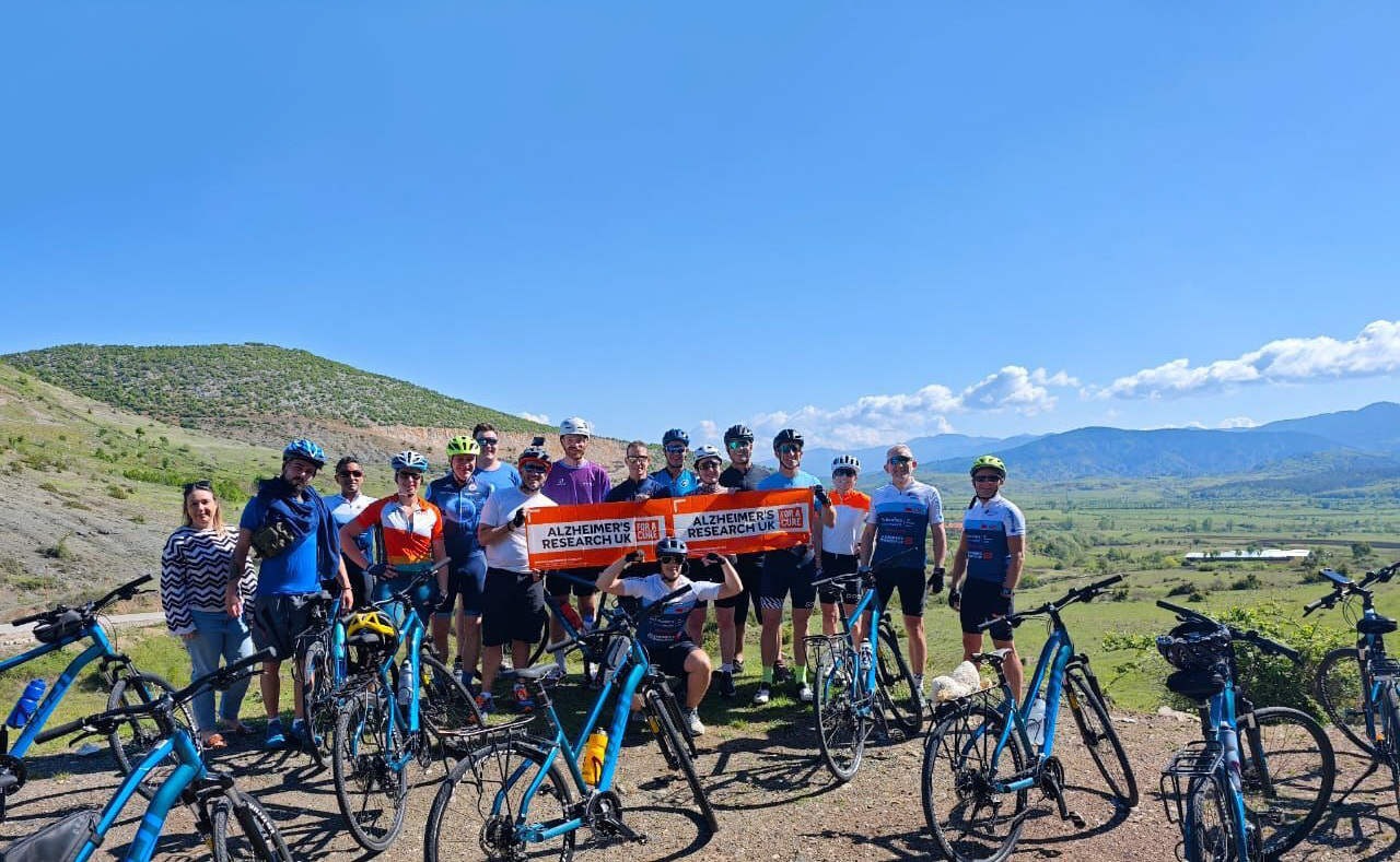 SPW colleagues who took part in a cycle challenge in Albania with their bikes