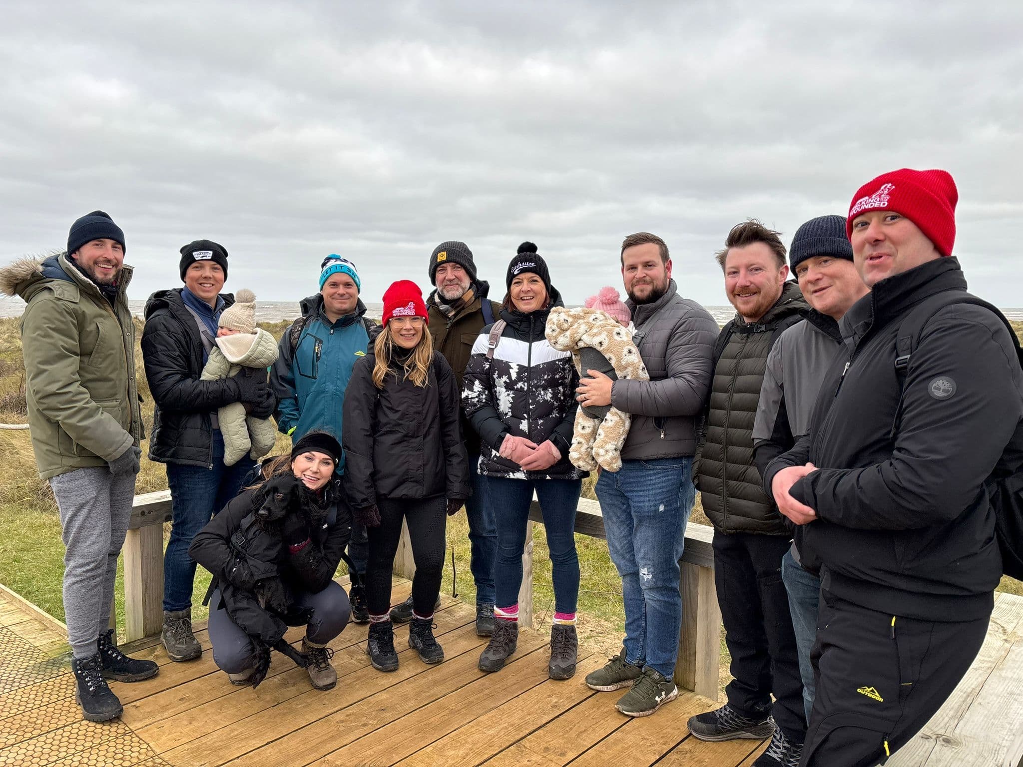SPW employees who took part in a volunteering walk
