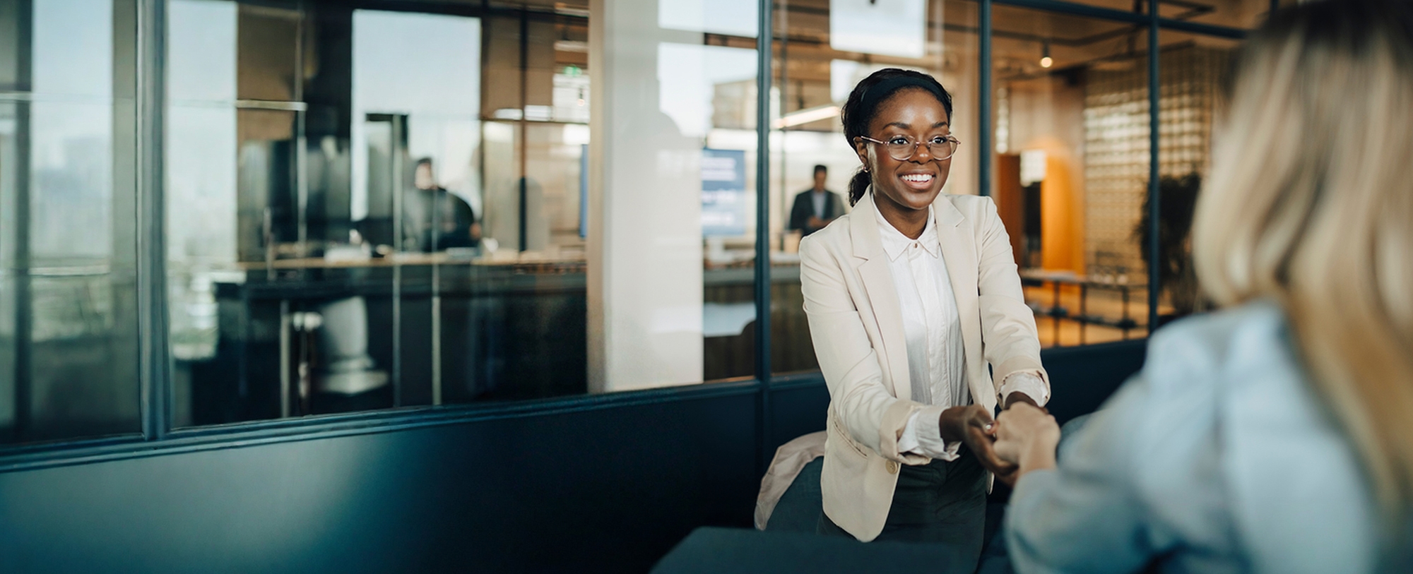 Female adviser speaking with another female